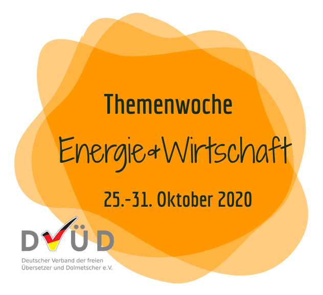 Themenwoche Engergie und Wirtschaft Oktober 2020